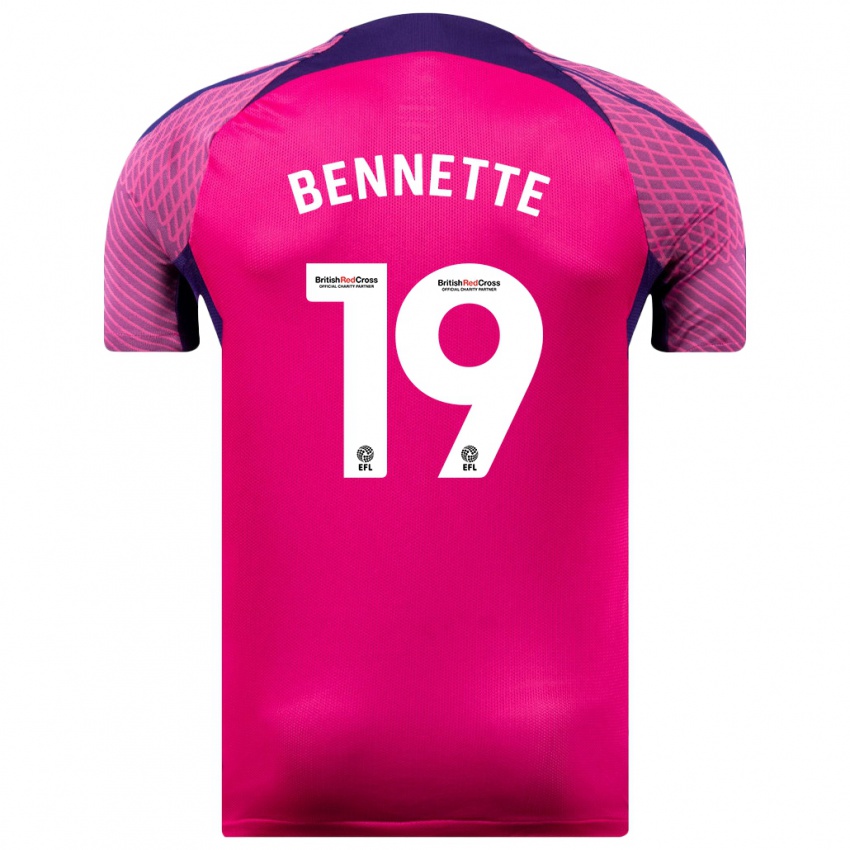 Niño Camiseta Jewison Bennette #19 Morado 2ª Equipación 2023/24 La Camisa México