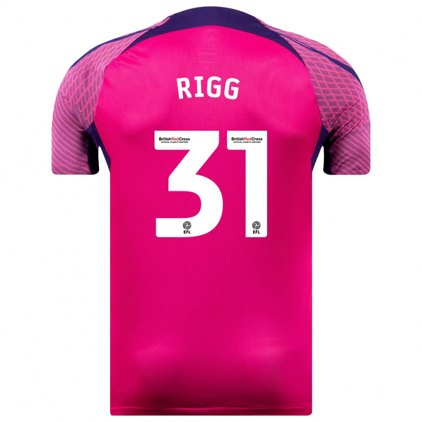 Niño Camiseta Chris Rigg #31 Morado 2ª Equipación 2023/24 La Camisa México