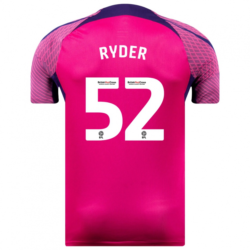 Niño Camiseta Joe Ryder #52 Morado 2ª Equipación 2023/24 La Camisa México