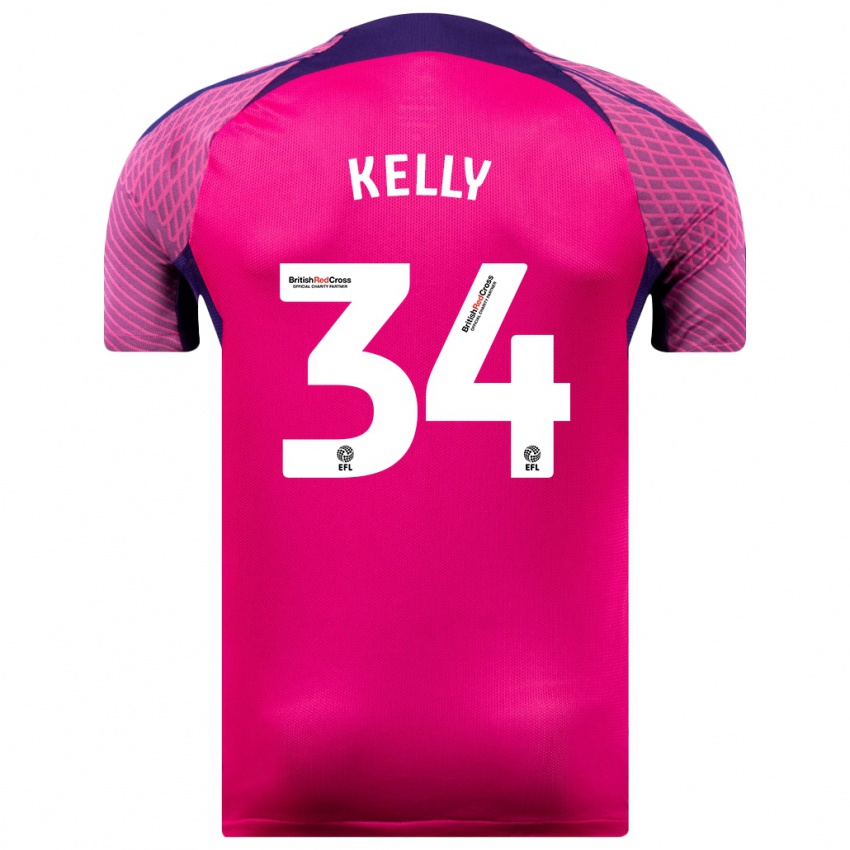 Niño Camiseta Caden Kelly #34 Morado 2ª Equipación 2023/24 La Camisa México