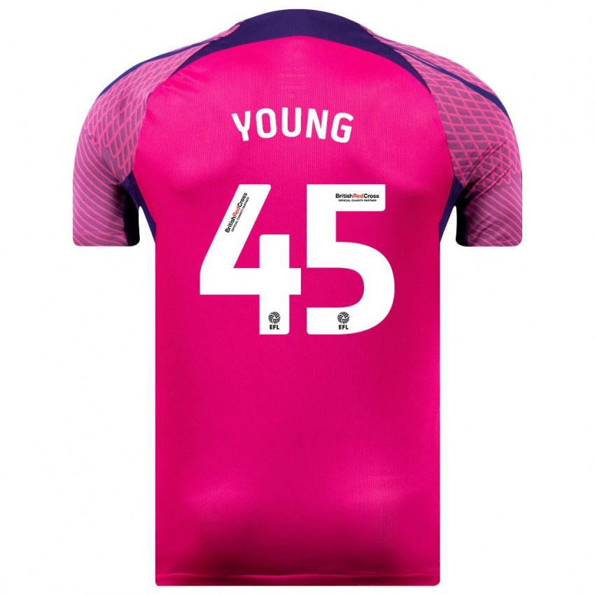 Niño Camiseta Matthew Young #45 Morado 2ª Equipación 2023/24 La Camisa México