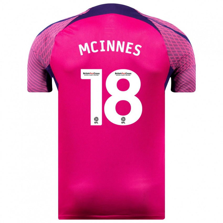 Niño Camiseta Libby Mcinnes #18 Morado 2ª Equipación 2023/24 La Camisa México