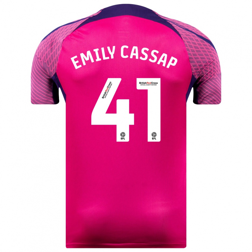 Niño Camiseta Emily Cassap #41 Morado 2ª Equipación 2023/24 La Camisa México