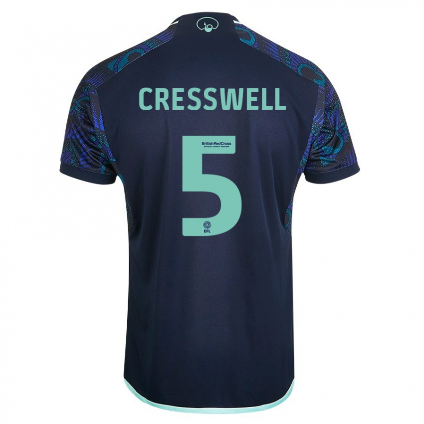 Niño Camiseta Charlie Cresswell #5 Azul 2ª Equipación 2023/24 La Camisa México