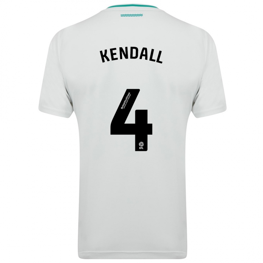 Niño Camiseta Lucia Kendall #4 Blanco 2ª Equipación 2023/24 La Camisa México
