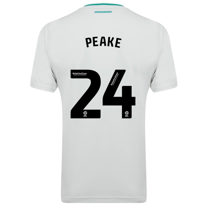 Niño Camiseta Paige Peake #24 Blanco 2ª Equipación 2023/24 La Camisa México