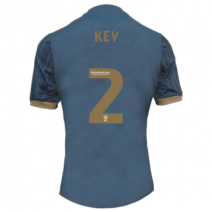 Niño Camiseta Josh Key #2 Verde Azulado Oscuro 2ª Equipación 2023/24 La Camisa México