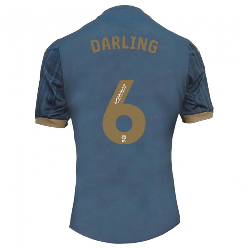 Niño Camiseta Harry Darling #6 Verde Azulado Oscuro 2ª Equipación 2023/24 La Camisa México