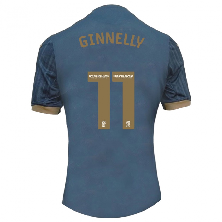 Niño Camiseta Josh Ginnelly #11 Verde Azulado Oscuro 2ª Equipación 2023/24 La Camisa México