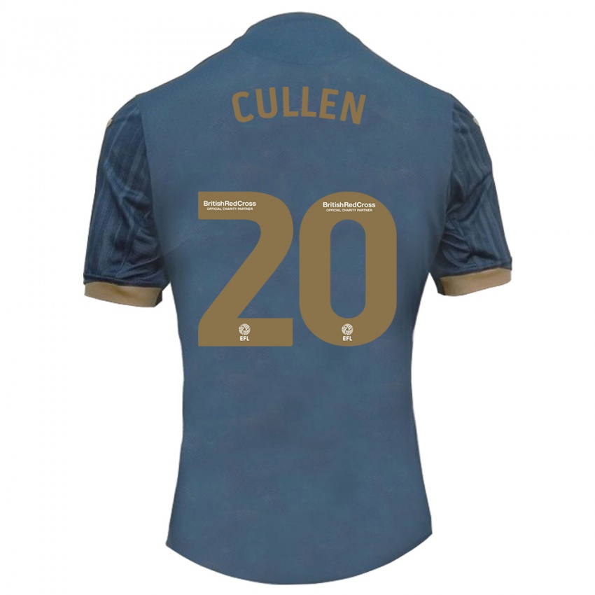 Niño Camiseta Liam Cullen #20 Verde Azulado Oscuro 2ª Equipación 2023/24 La Camisa México