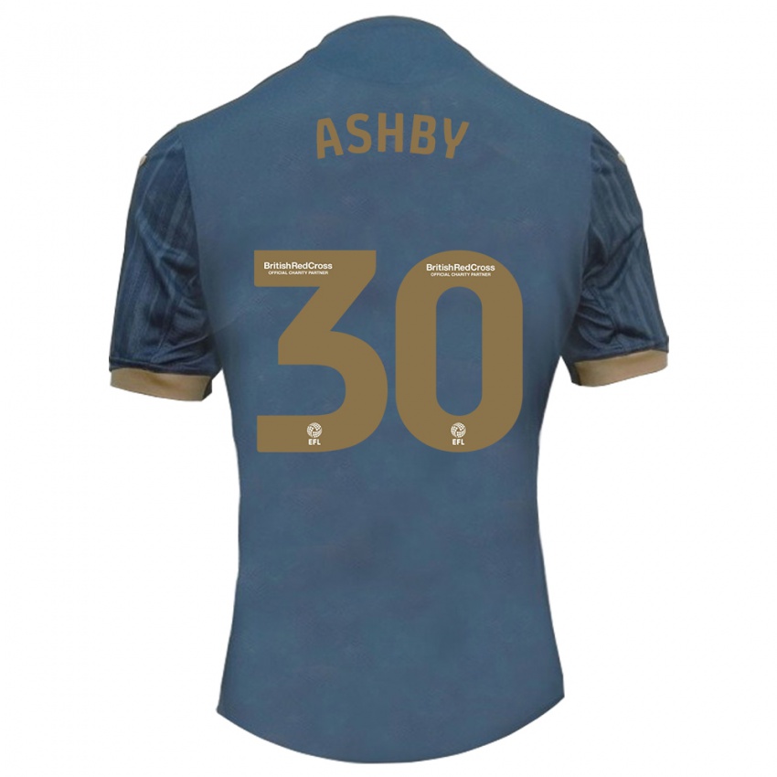 Niño Camiseta Harrison Ashby #30 Verde Azulado Oscuro 2ª Equipación 2023/24 La Camisa México