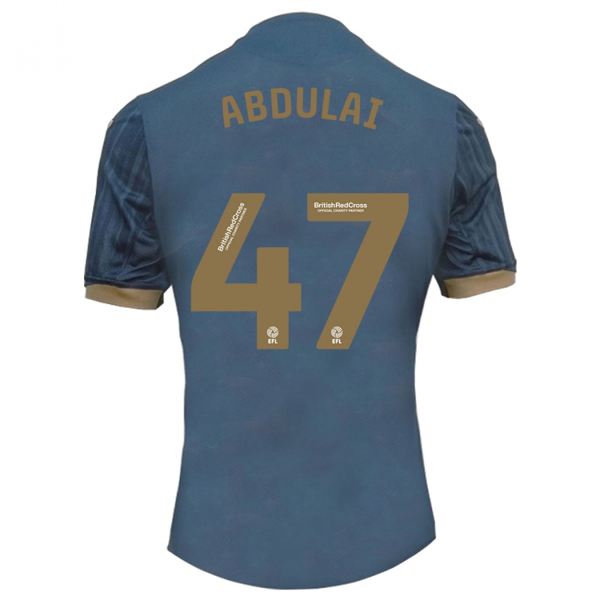 Niño Camiseta Azeem Abdulai #47 Verde Azulado Oscuro 2ª Equipación 2023/24 La Camisa México