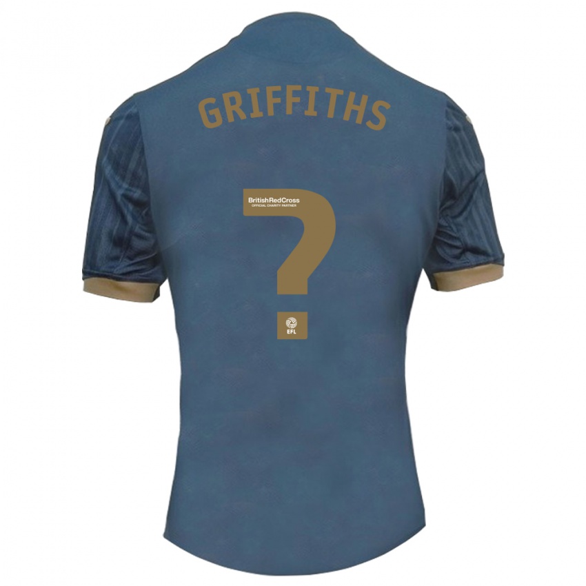 Niño Camiseta Ewan Griffiths #0 Verde Azulado Oscuro 2ª Equipación 2023/24 La Camisa México