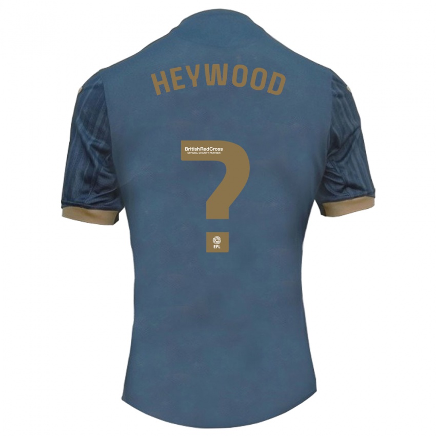 Niño Camiseta Carter Heywood #0 Verde Azulado Oscuro 2ª Equipación 2023/24 La Camisa México