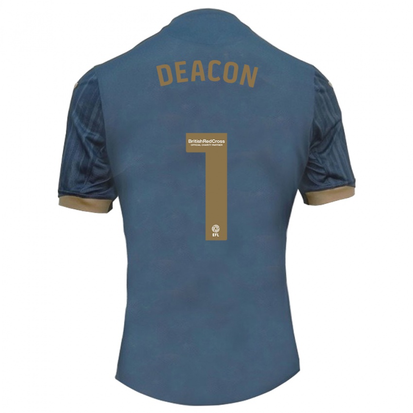 Niño Camiseta Chelsea Deacon #1 Verde Azulado Oscuro 2ª Equipación 2023/24 La Camisa México