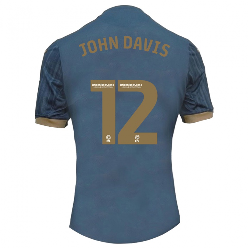 Niño Camiseta Stacey John-Davis #12 Verde Azulado Oscuro 2ª Equipación 2023/24 La Camisa México