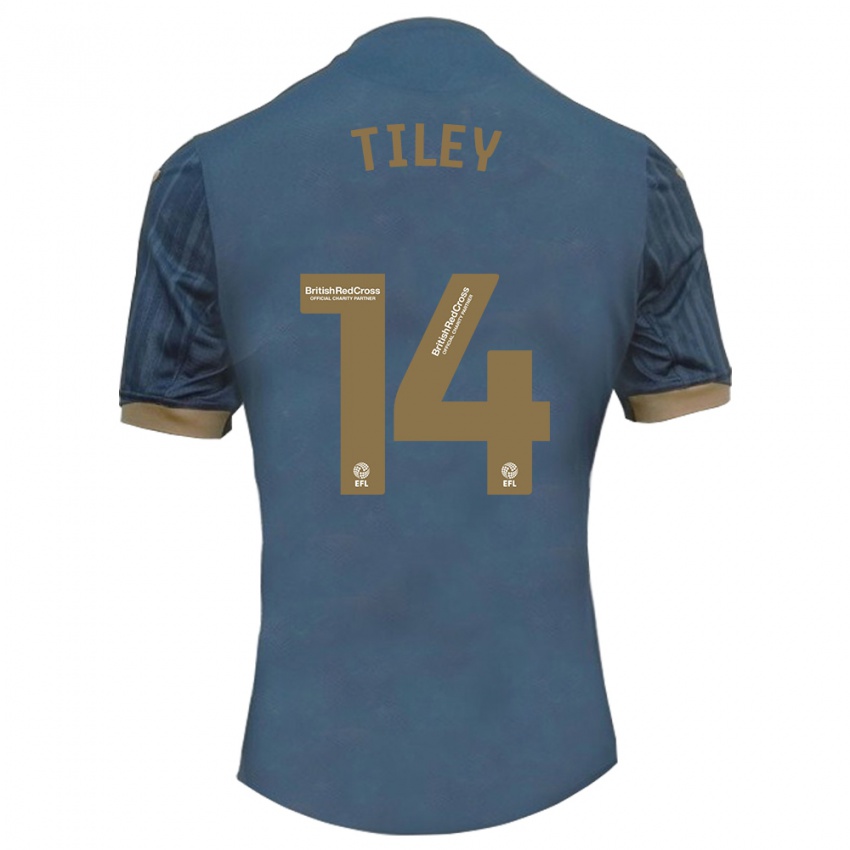 Niño Camiseta Chloe Tiley #14 Verde Azulado Oscuro 2ª Equipación 2023/24 La Camisa México