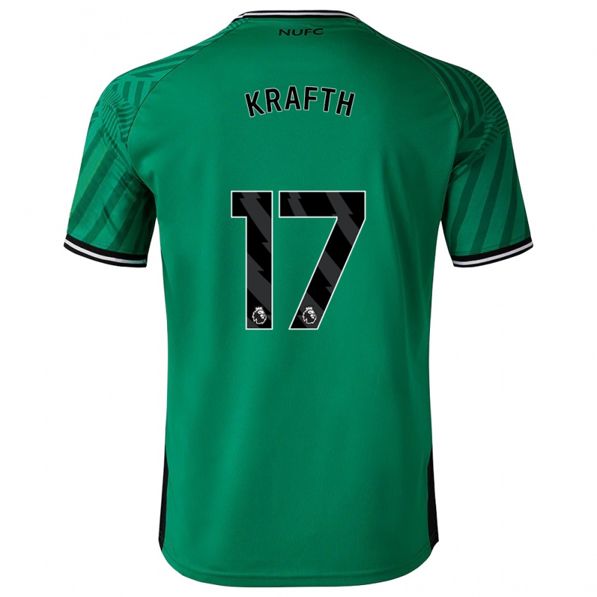 Niño Camiseta Emil Krafth #17 Verde 2ª Equipación 2023/24 La Camisa México