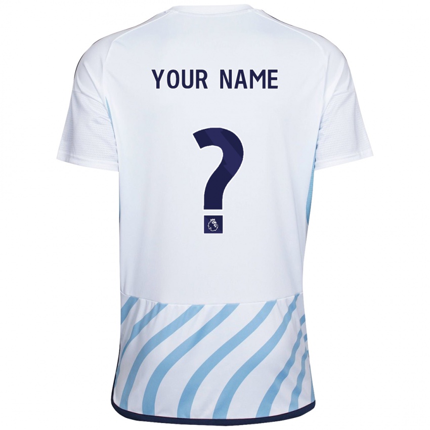 Niño Camiseta Su Nombre #0 Blanco Azul 2ª Equipación 2023/24 La Camisa México