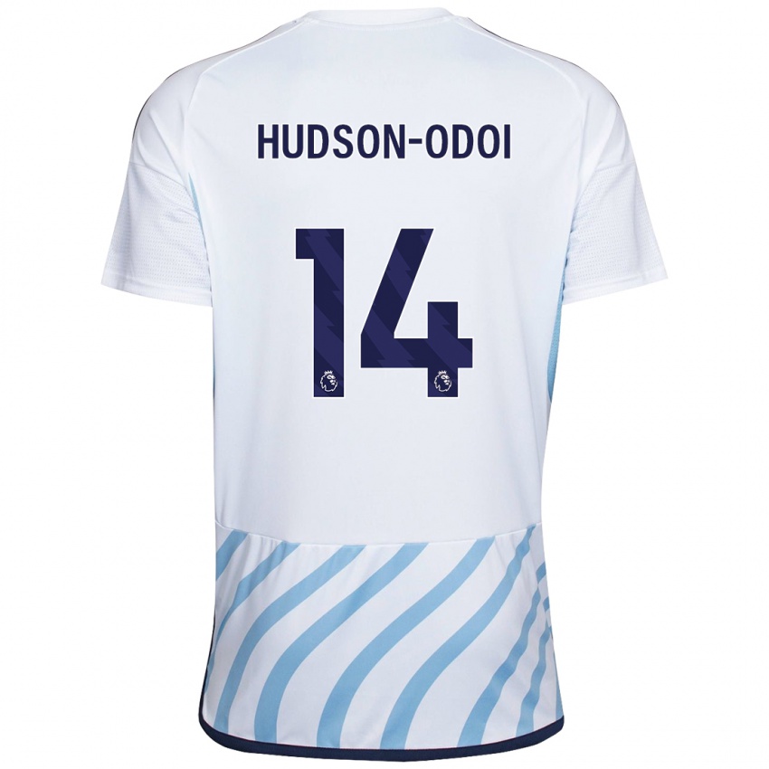 Niño Camiseta Callum Hudson-Odoi #14 Blanco Azul 2ª Equipación 2023/24 La Camisa México