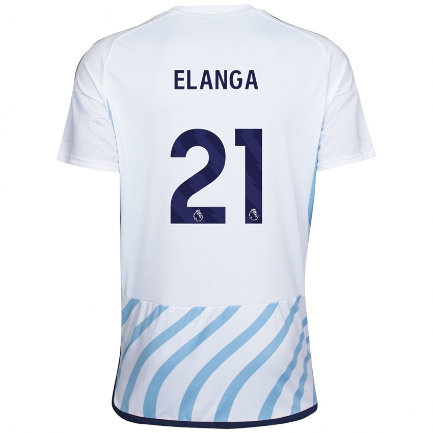 Niño Camiseta Anthony Elanga #21 Blanco Azul 2ª Equipación 2023/24 La Camisa México