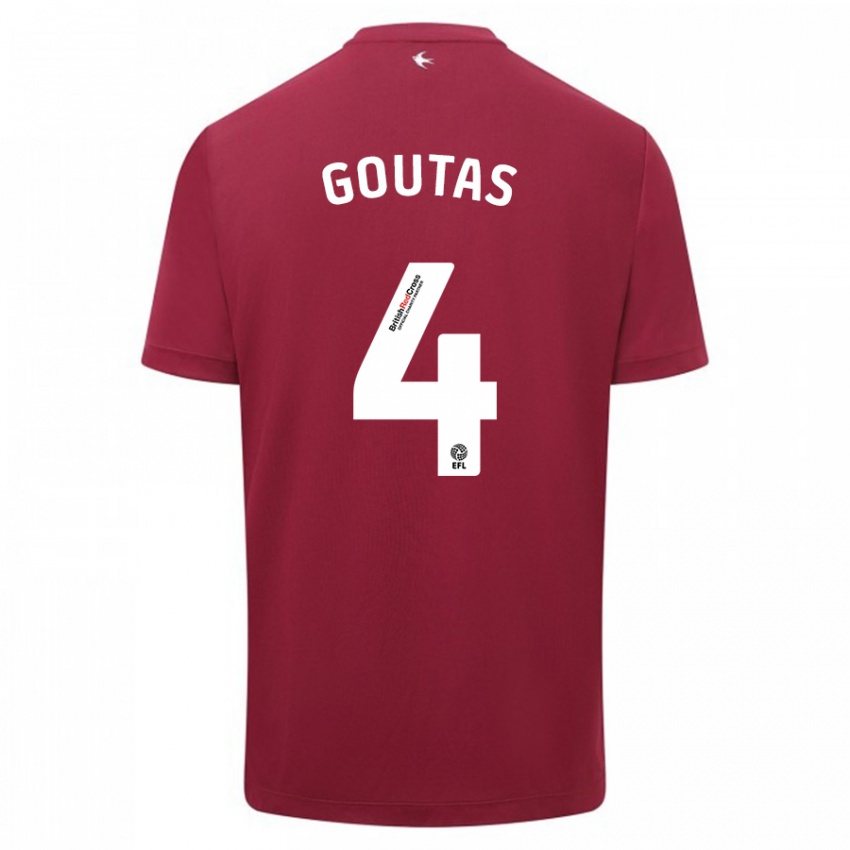 Niño Camiseta Dimitrios Goutas #4 Rojo 2ª Equipación 2023/24 La Camisa México