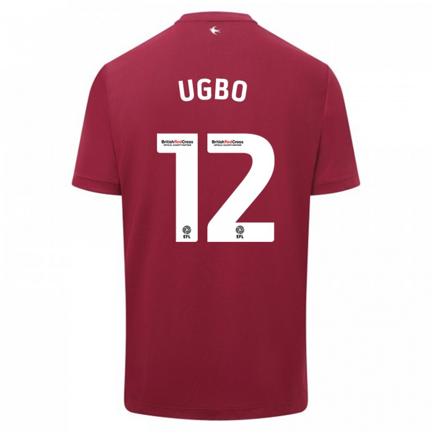 Niño Camiseta Iké Ugbo #12 Rojo 2ª Equipación 2023/24 La Camisa México