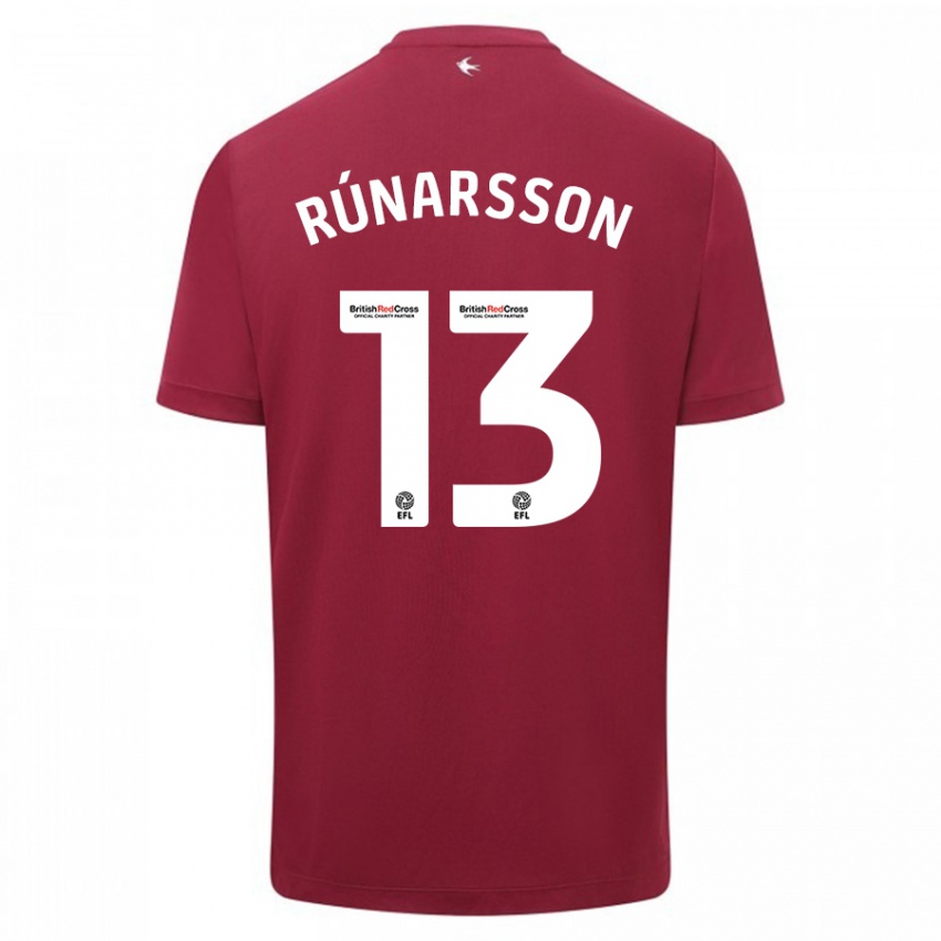 Niño Camiseta Runar Alex Runarsson #13 Rojo 2ª Equipación 2023/24 La Camisa México