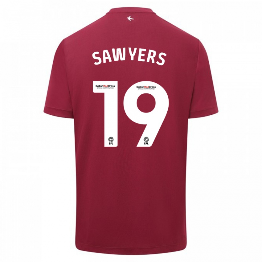 Niño Camiseta Romaine Sawyers #19 Rojo 2ª Equipación 2023/24 La Camisa México