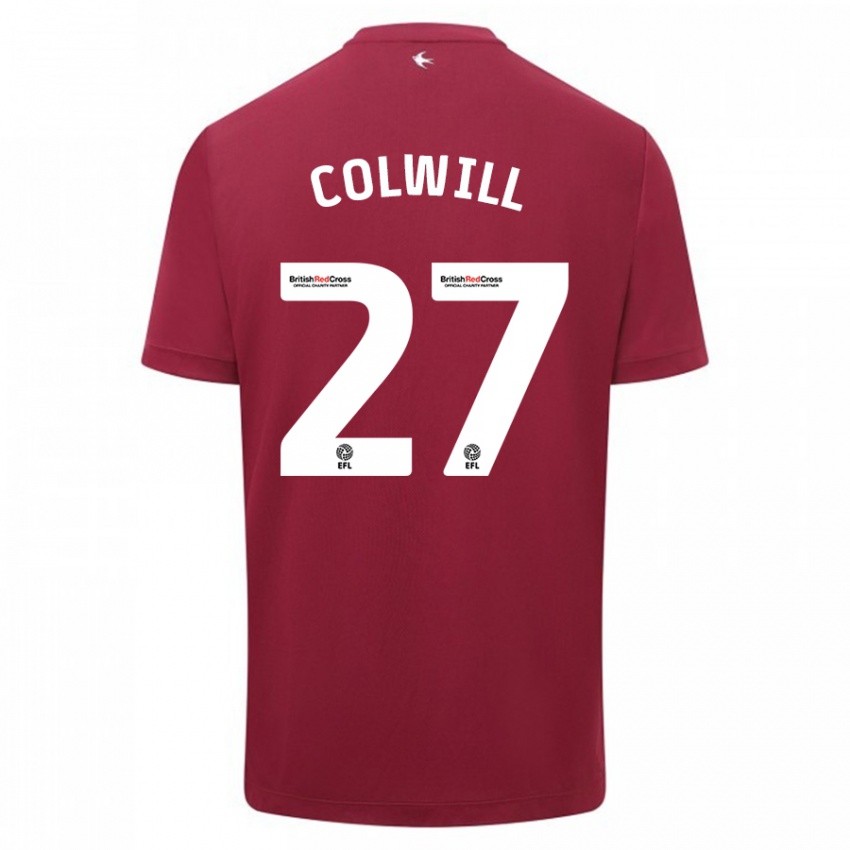 Niño Camiseta Rubin Colwill #27 Rojo 2ª Equipación 2023/24 La Camisa México