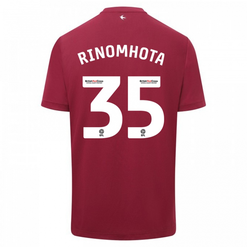 Niño Camiseta Andy Rinomhota #35 Rojo 2ª Equipación 2023/24 La Camisa México