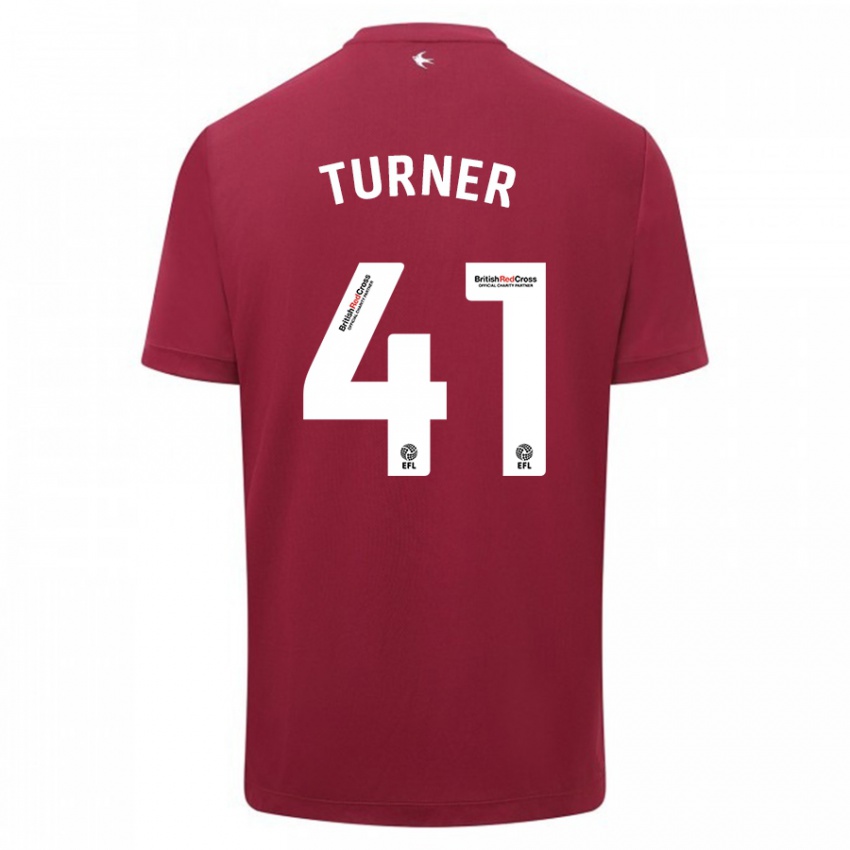 Niño Camiseta Matthew Turner #41 Rojo 2ª Equipación 2023/24 La Camisa México