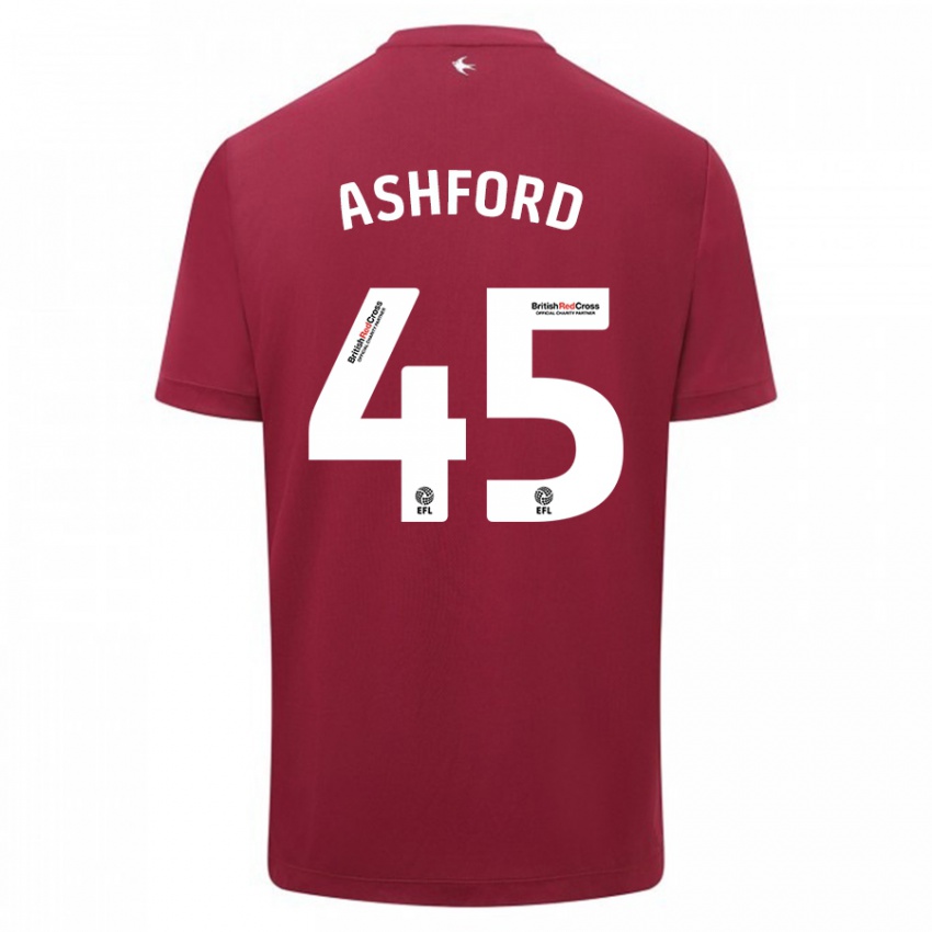 Niño Camiseta Cian Ashford #45 Rojo 2ª Equipación 2023/24 La Camisa México