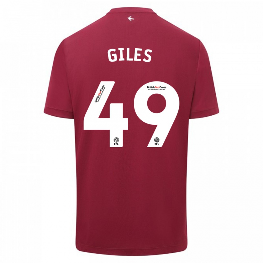 Niño Camiseta Luey Giles #49 Rojo 2ª Equipación 2023/24 La Camisa México