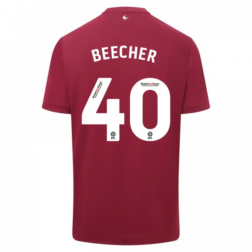 Niño Camiseta Josh Beecher #40 Rojo 2ª Equipación 2023/24 La Camisa México