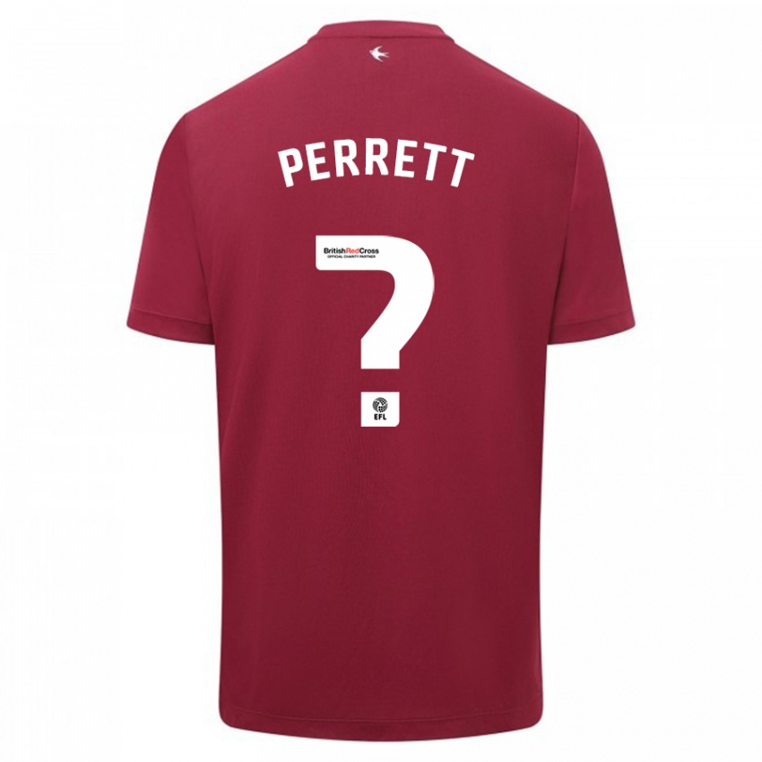 Niño Camiseta Troy Perrett #0 Rojo 2ª Equipación 2023/24 La Camisa México