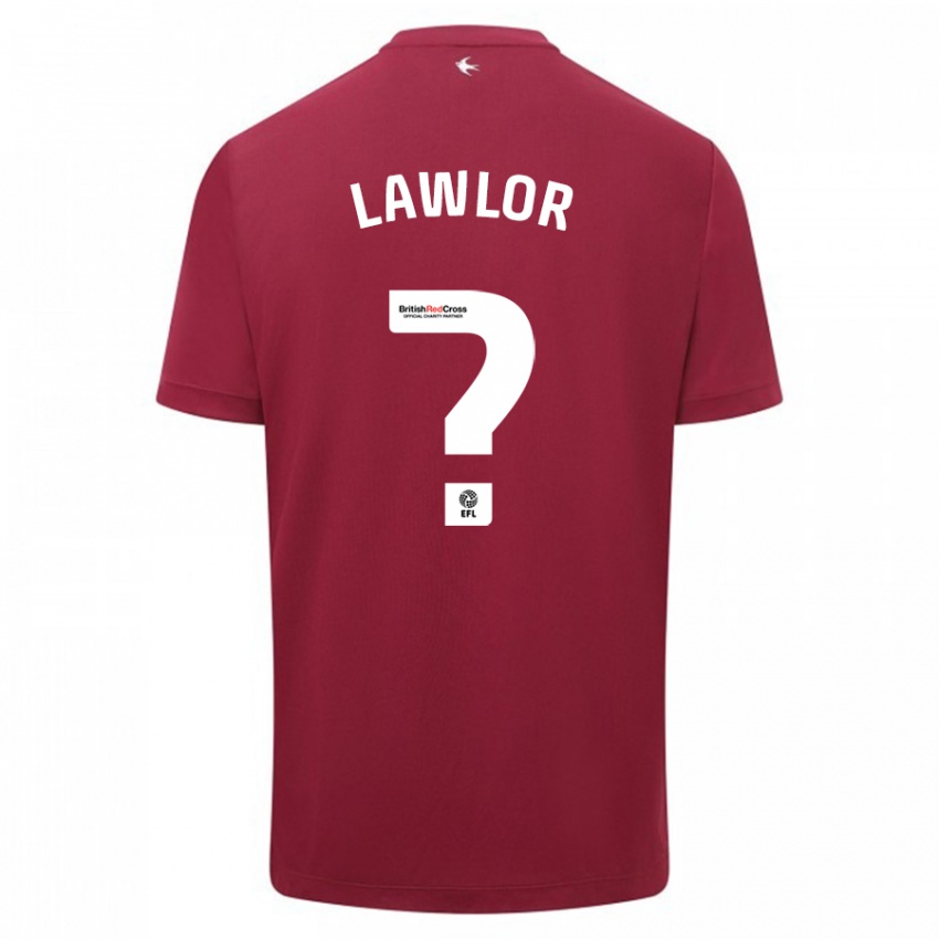 Niño Camiseta Dylan Lawlor #0 Rojo 2ª Equipación 2023/24 La Camisa México