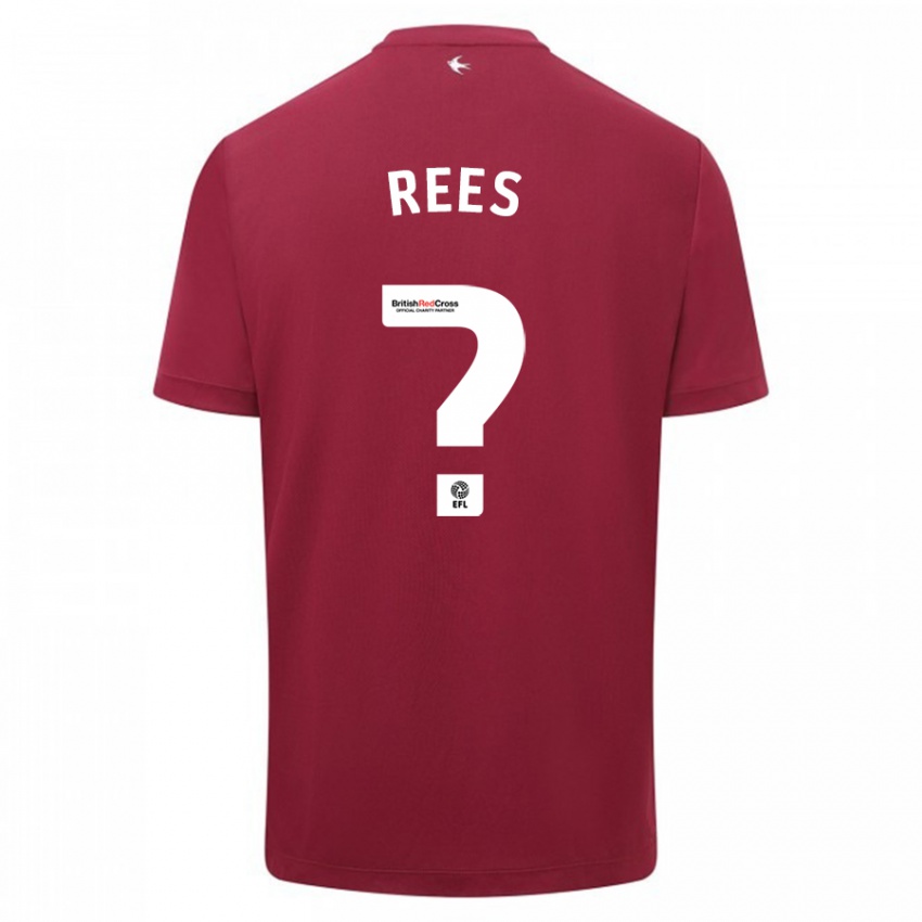 Niño Camiseta Osian Rees #0 Rojo 2ª Equipación 2023/24 La Camisa México