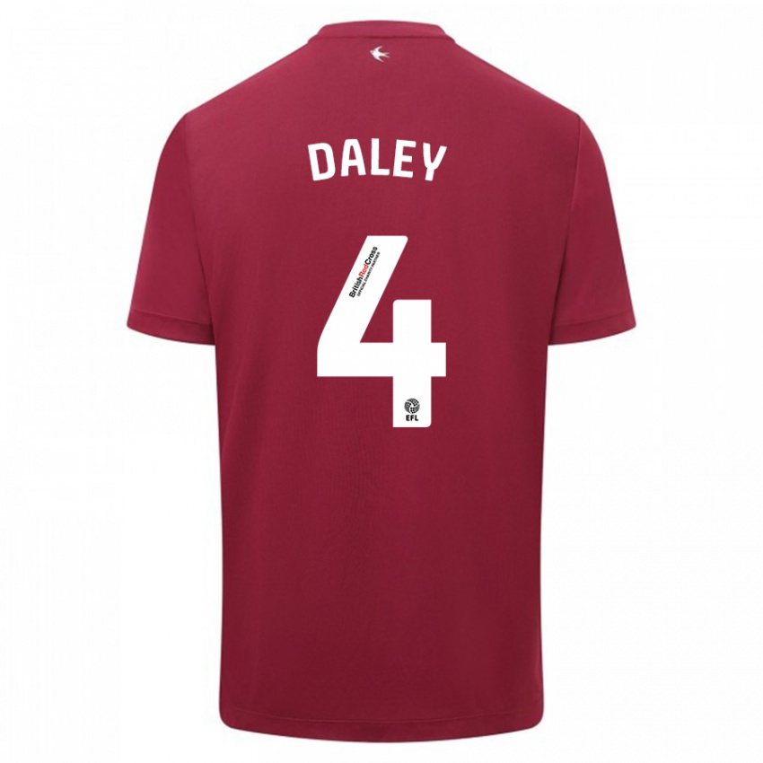 Niño Camiseta Hannah Daley #4 Rojo 2ª Equipación 2023/24 La Camisa México