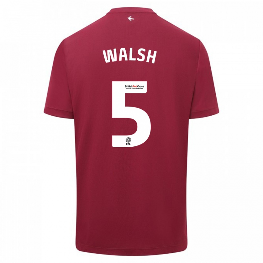 Niño Camiseta Siobhan Walsh #5 Rojo 2ª Equipación 2023/24 La Camisa México