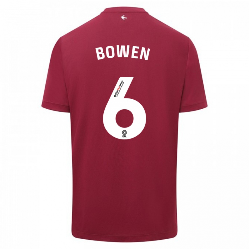 Niño Camiseta Megan Bowen #6 Rojo 2ª Equipación 2023/24 La Camisa México