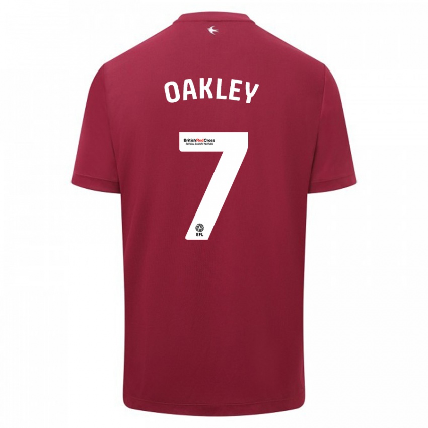 Niño Camiseta Rhianne Oakley #7 Rojo 2ª Equipación 2023/24 La Camisa México