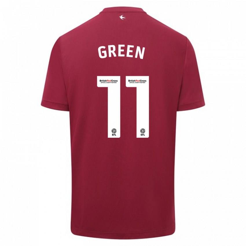 Niño Camiseta Danielle Green #11 Rojo 2ª Equipación 2023/24 La Camisa México