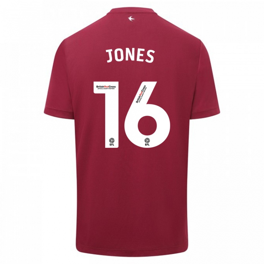 Niño Camiseta Ellie Jones #16 Rojo 2ª Equipación 2023/24 La Camisa México