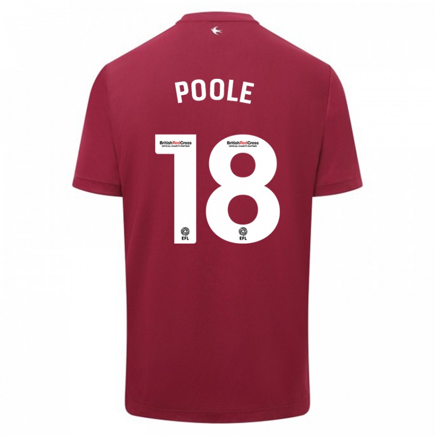 Niño Camiseta Phoebie Poole #18 Rojo 2ª Equipación 2023/24 La Camisa México