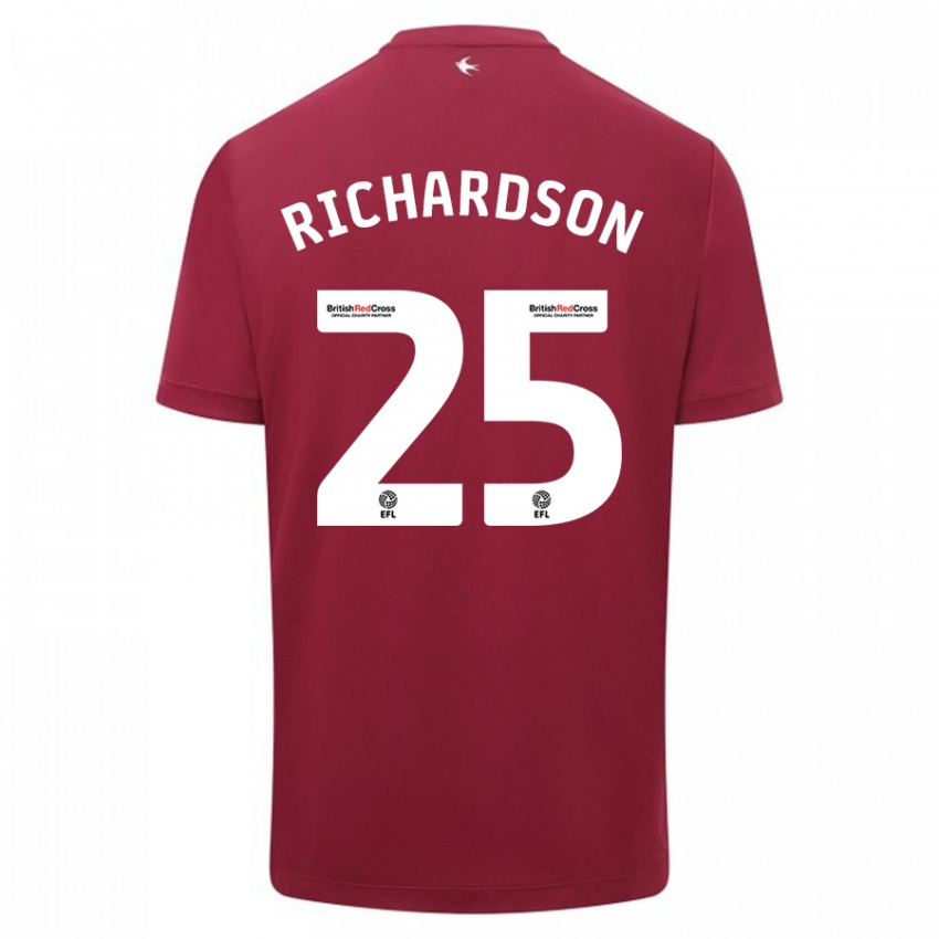 Niño Camiseta Tija Richardson #25 Rojo 2ª Equipación 2023/24 La Camisa México