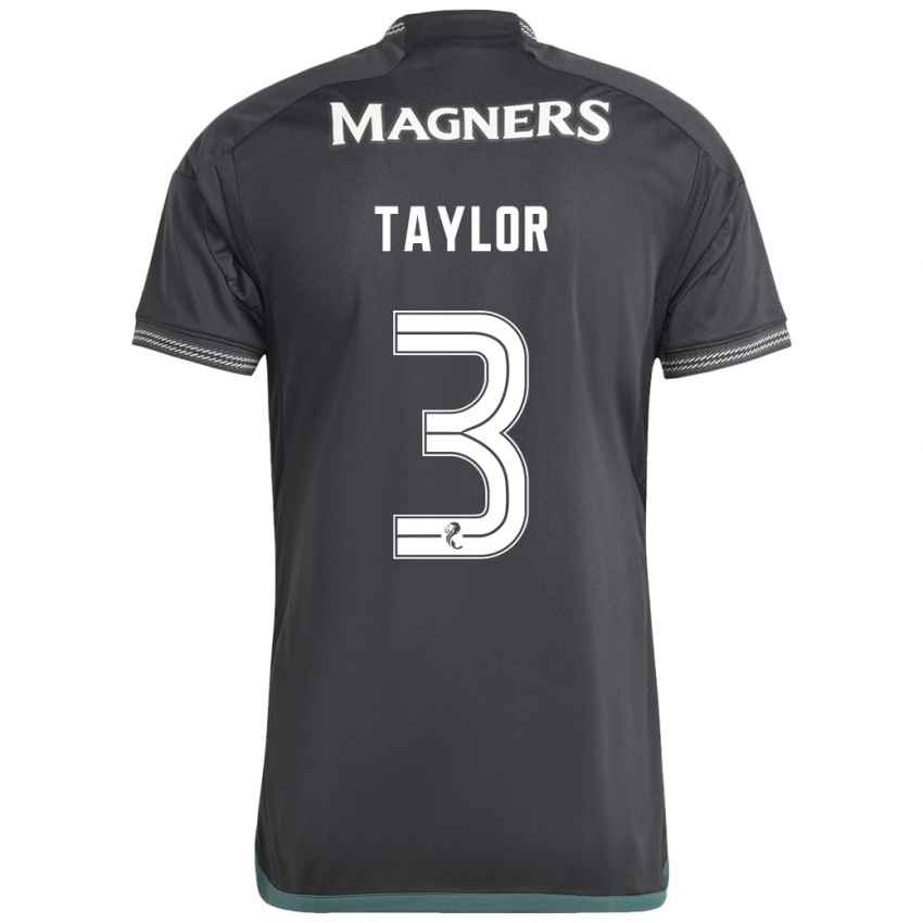 Niño Camiseta Greg Taylor #3 Negro 2ª Equipación 2023/24 La Camisa México