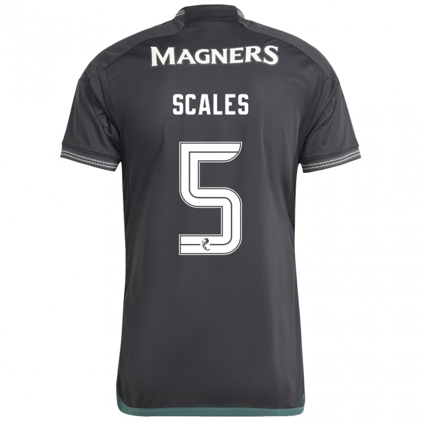 Niño Camiseta Liam Scales #5 Negro 2ª Equipación 2023/24 La Camisa México