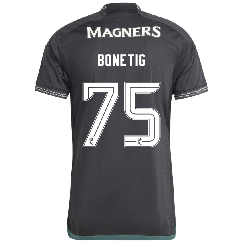 Niño Camiseta Liam Bonetig #75 Negro 2ª Equipación 2023/24 La Camisa México