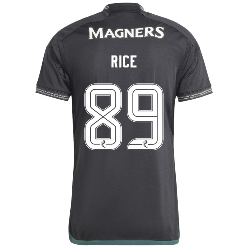 Niño Camiseta Aidan Rice #89 Negro 2ª Equipación 2023/24 La Camisa México